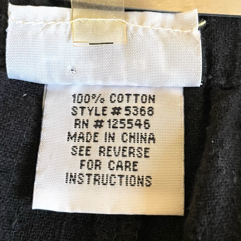 Habitat Clothes to Live In Capris Black sz L - Picture 13 of 15